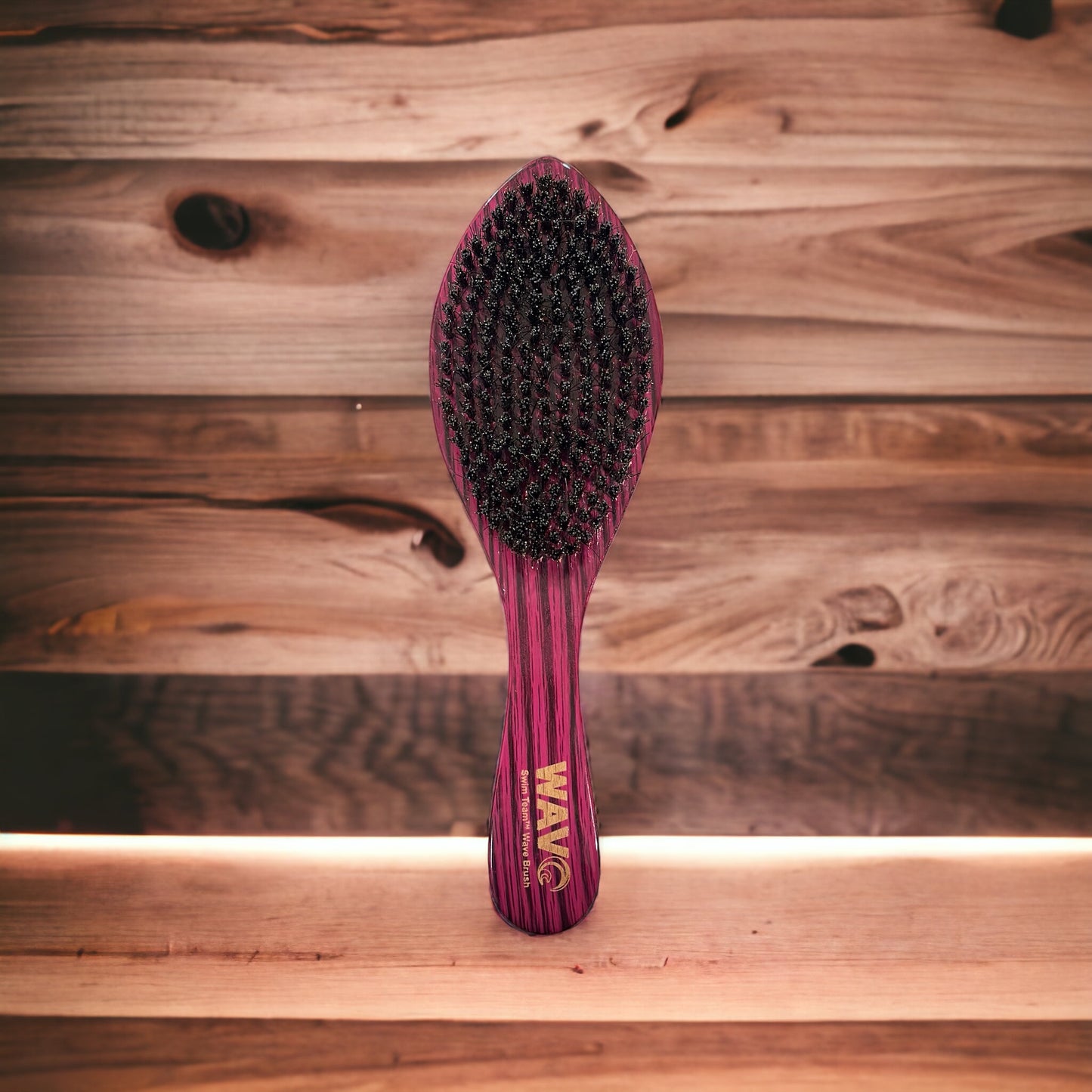 " Hair Brush 1 " Swim Team™ for WAVO - Medium Curve Mixed Nylon, Boar Bristle - All Purpose Wave Brush