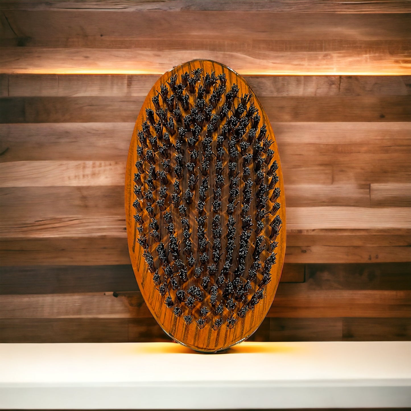 " Hair Brush 1 " Swim Team™ for WAVO - Made with Hard Nylon 360 Waves Palm Brush - All Purpose Wave Brush