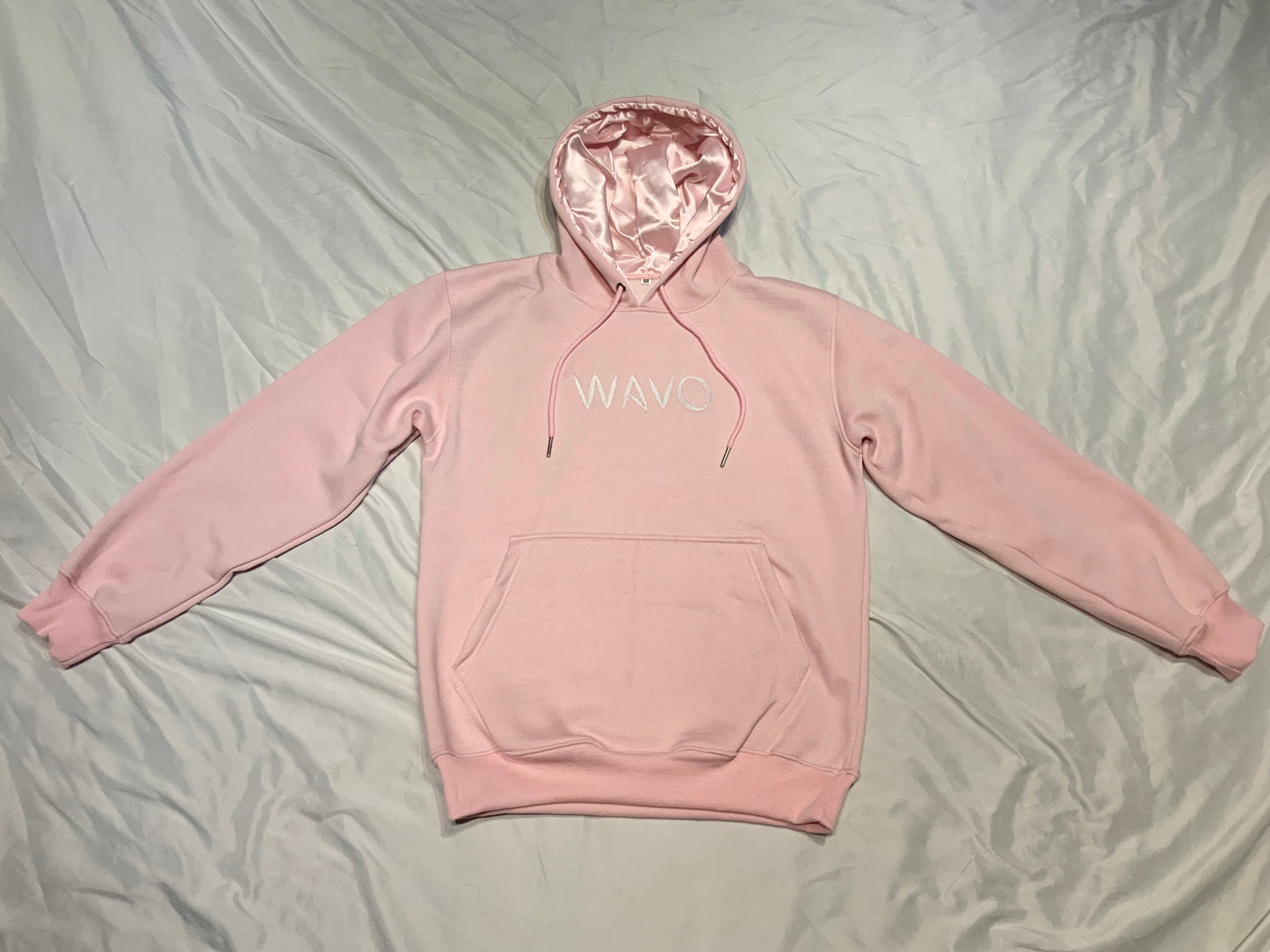 Wavo Satin Lined Hoodie- Pink